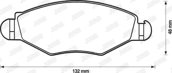 Jurid 573051D - Bremsbelagsatz, Scheibenbremse alexcarstop-ersatzteile.com