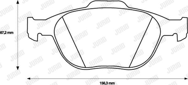 Jurid 573085JC - Bremsbelagsatz, Scheibenbremse alexcarstop-ersatzteile.com