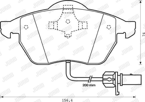 Jurid 573022JC - Bremsbelagsatz, Scheibenbremse alexcarstop-ersatzteile.com