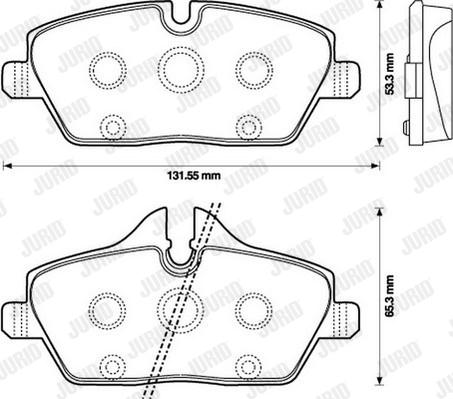 Jurid 573137D - Bremsbelagsatz, Scheibenbremse alexcarstop-ersatzteile.com