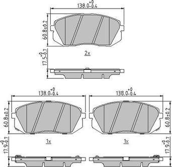 Jurid 573814J - Bremsbelagsatz, Scheibenbremse alexcarstop-ersatzteile.com