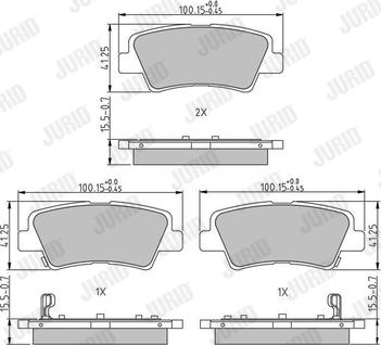 Jurid 573816J - Bremsbelagsatz, Scheibenbremse alexcarstop-ersatzteile.com