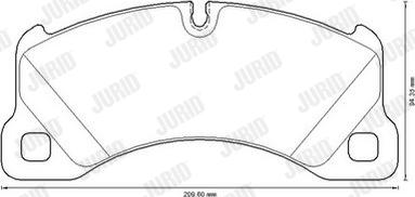 Jurid 573329JC - Bremsbelagsatz, Scheibenbremse alexcarstop-ersatzteile.com