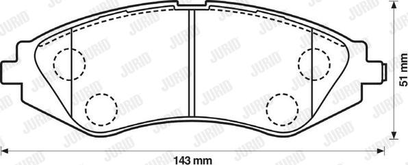 Jurid 572403J - Bremsbelagsatz, Scheibenbremse alexcarstop-ersatzteile.com