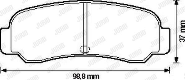 Jurid 572156J - Bremsbelagsatz, Scheibenbremse alexcarstop-ersatzteile.com