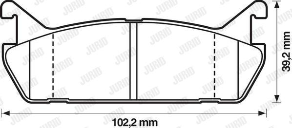 Jurid 572163J - Bremsbelagsatz, Scheibenbremse alexcarstop-ersatzteile.com