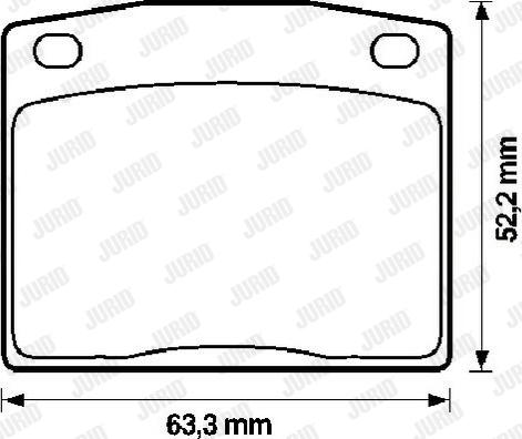 Jurid 572106J - Bremsbelagsatz, Scheibenbremse alexcarstop-ersatzteile.com