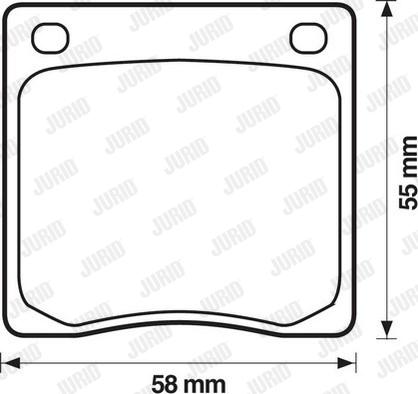 Jurid 572102J - Bremsbelagsatz, Scheibenbremse alexcarstop-ersatzteile.com