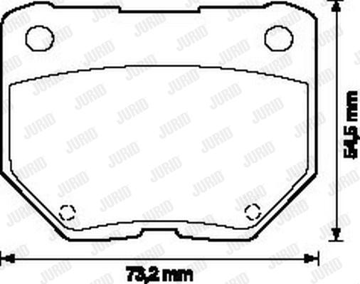 Jurid 572110J - Bremsbelagsatz, Scheibenbremse alexcarstop-ersatzteile.com