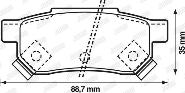 Jurid 572137J - Bremsbelagsatz, Scheibenbremse alexcarstop-ersatzteile.com