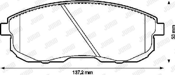 Jurid 572345J - Bremsbelagsatz, Scheibenbremse alexcarstop-ersatzteile.com