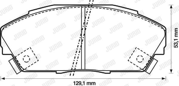 Jurid 572309J - Bremsbelagsatz, Scheibenbremse alexcarstop-ersatzteile.com