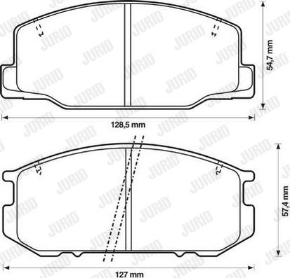 Jurid 572305J - Bremsbelagsatz, Scheibenbremse alexcarstop-ersatzteile.com