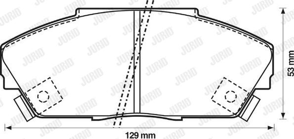 Jurid 572308J - Bremsbelagsatz, Scheibenbremse alexcarstop-ersatzteile.com