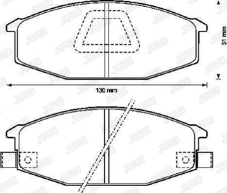 Jurid 572314J - Bremsbelagsatz, Scheibenbremse alexcarstop-ersatzteile.com