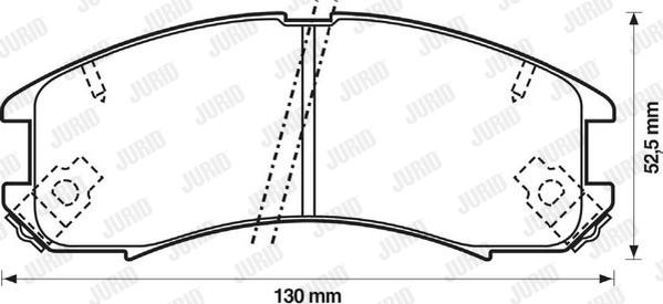 Jurid 572317J - Bremsbelagsatz, Scheibenbremse alexcarstop-ersatzteile.com