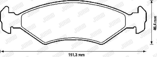 Jurid 572388J - Bremsbelagsatz, Scheibenbremse alexcarstop-ersatzteile.com