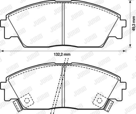 Jurid 572330J - Bremsbelagsatz, Scheibenbremse alexcarstop-ersatzteile.com