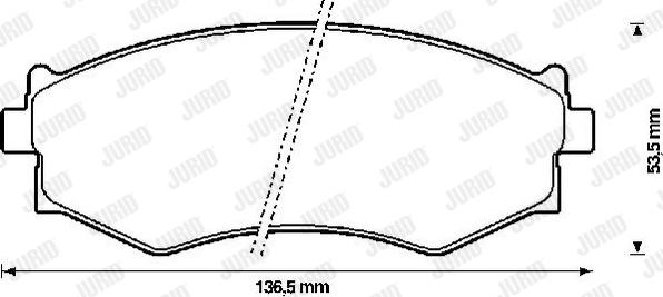 Jurid 572338J - Bremsbelagsatz, Scheibenbremse alexcarstop-ersatzteile.com