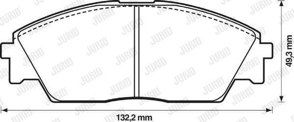 Jurid 572329J - Bremsbelagsatz, Scheibenbremse alexcarstop-ersatzteile.com