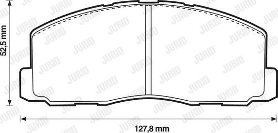 Jurid 572295J - Bremsbelagsatz, Scheibenbremse alexcarstop-ersatzteile.com