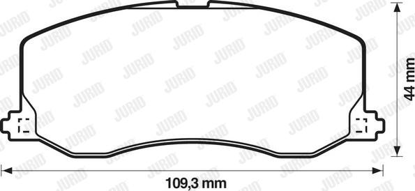 Jurid 572217J - Bremsbelagsatz, Scheibenbremse alexcarstop-ersatzteile.com