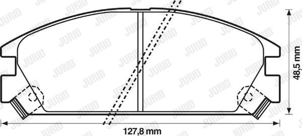 Jurid 572288J - Bremsbelagsatz, Scheibenbremse alexcarstop-ersatzteile.com