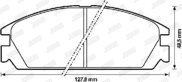 Jurid 572287J - Bremsbelagsatz, Scheibenbremse alexcarstop-ersatzteile.com