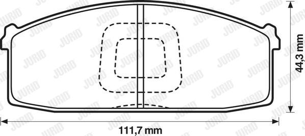 Jurid 572232J - Bremsbelagsatz, Scheibenbremse alexcarstop-ersatzteile.com