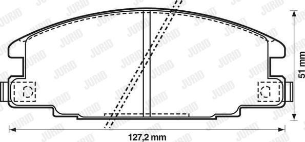 Jurid 572271J - Bremsbelagsatz, Scheibenbremse alexcarstop-ersatzteile.com