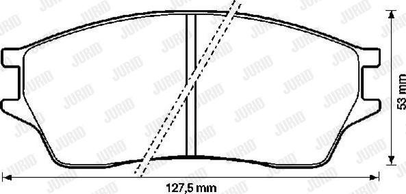 Jurid 572273J - Bremsbelagsatz, Scheibenbremse alexcarstop-ersatzteile.com