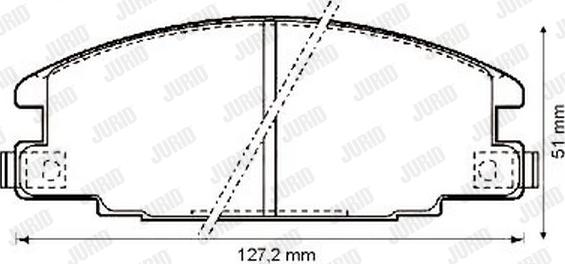 Jurid 572272J - Bremsbelagsatz, Scheibenbremse alexcarstop-ersatzteile.com