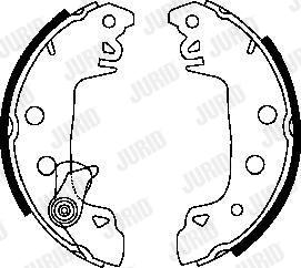 Jurid 361050J - Bremsbackensatz alexcarstop-ersatzteile.com