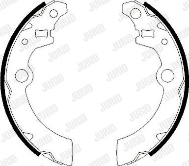 Jurid 362444J - Bremsbackensatz alexcarstop-ersatzteile.com