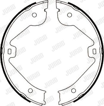 Jurid 362440J - Bremsbackensatz, Feststellbremse alexcarstop-ersatzteile.com