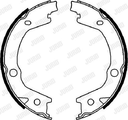 Jurid 362532J - Bremsbackensatz, Feststellbremse alexcarstop-ersatzteile.com