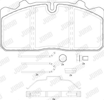 Jurid 2908809560 - Bremsbelagsatz, Scheibenbremse alexcarstop-ersatzteile.com