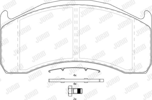 Jurid 2913709560 - Bremsbelagsatz, Scheibenbremse alexcarstop-ersatzteile.com