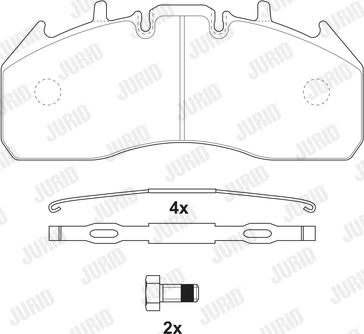 Jurid 2917409560 - Bremsbelagsatz, Scheibenbremse alexcarstop-ersatzteile.com