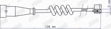Jurid FAI176 - Warnkontakt, Bremsbelagverschleiß alexcarstop-ersatzteile.com