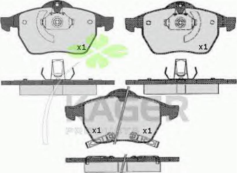 Kager 350529 - Bremsbelagsatz, Scheibenbremse alexcarstop-ersatzteile.com