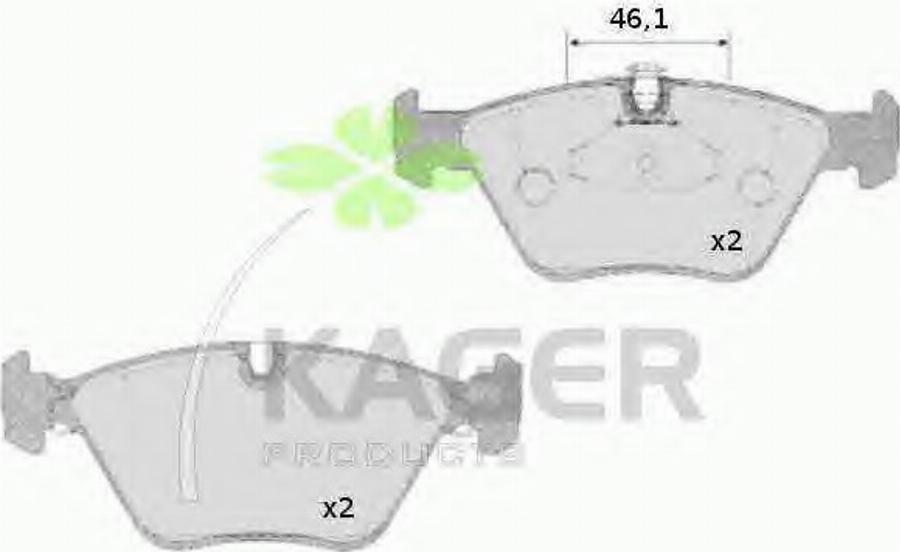 Kager 35-0604 - Bremsbelagsatz, Scheibenbremse alexcarstop-ersatzteile.com