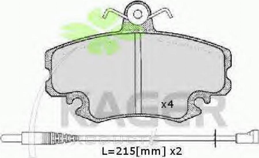 Kager 35-0004 - Bremsbelagsatz, Scheibenbremse alexcarstop-ersatzteile.com