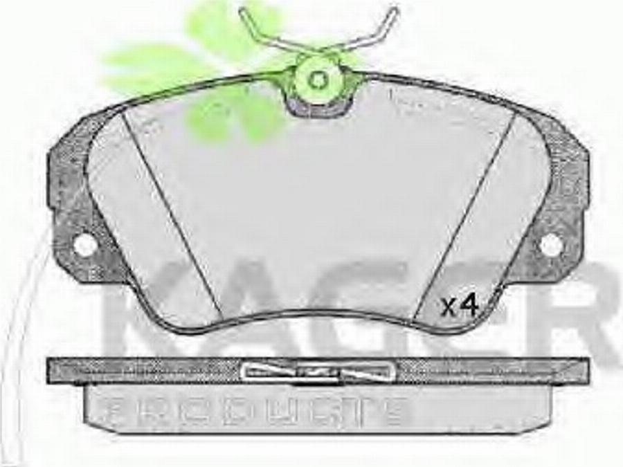 Kager 35-0037 - Bremsbelagsatz, Scheibenbremse alexcarstop-ersatzteile.com