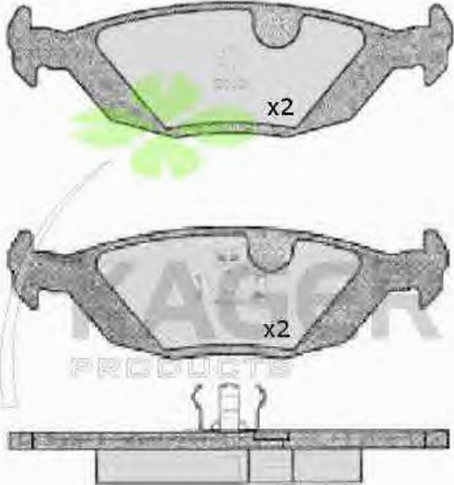 Kager 35-0024 - Bremsbelagsatz, Scheibenbremse alexcarstop-ersatzteile.com