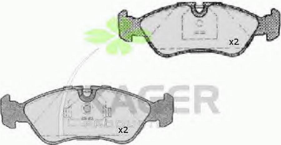 Kager 350020 - Bremsbelagsatz, Scheibenbremse alexcarstop-ersatzteile.com