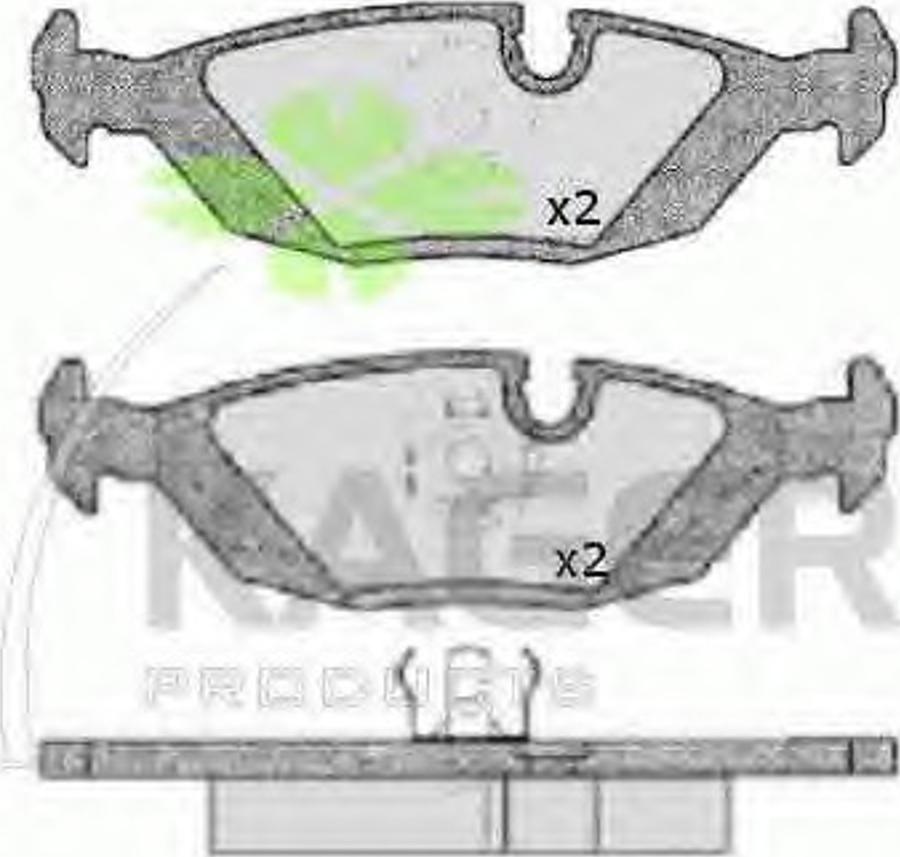 Kager 350101 - Bremsbelagsatz, Scheibenbremse alexcarstop-ersatzteile.com