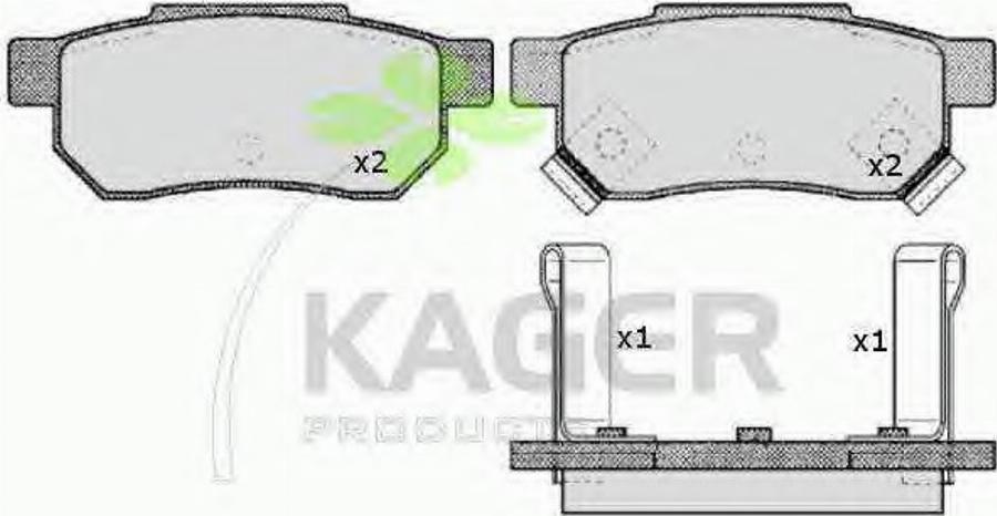 Kager 35-0301 - Bremsbelagsatz, Scheibenbremse alexcarstop-ersatzteile.com