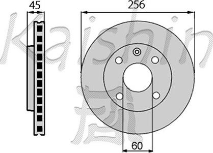 Kaishin CBR006 - Bremsscheibe alexcarstop-ersatzteile.com