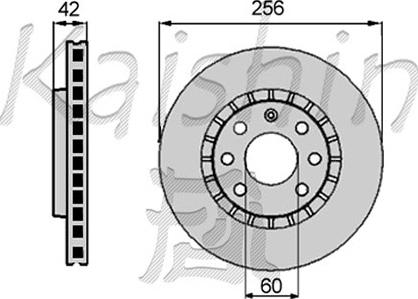 Kaishin CBR038 - Bremsscheibe alexcarstop-ersatzteile.com